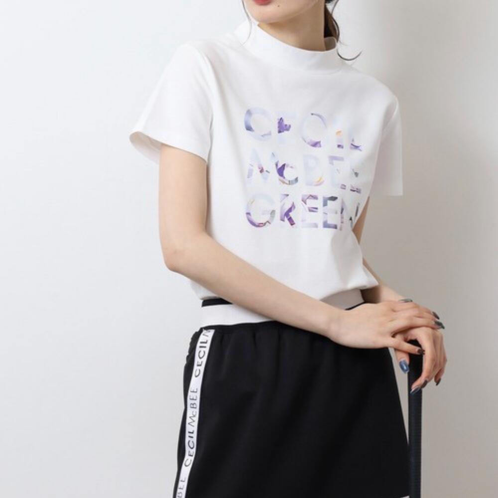 FLOWER LOGO　MOCK NECK