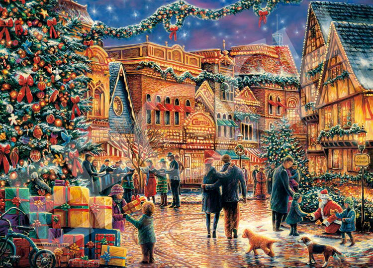 ジグソーパズル タウンスクエアでのクリスマス (チャック・ピンソン) 2000ピース エポック社 EPO-54-224 パズル Puzzle ギフト 誕生日 プレゼント 誕生日プレゼント