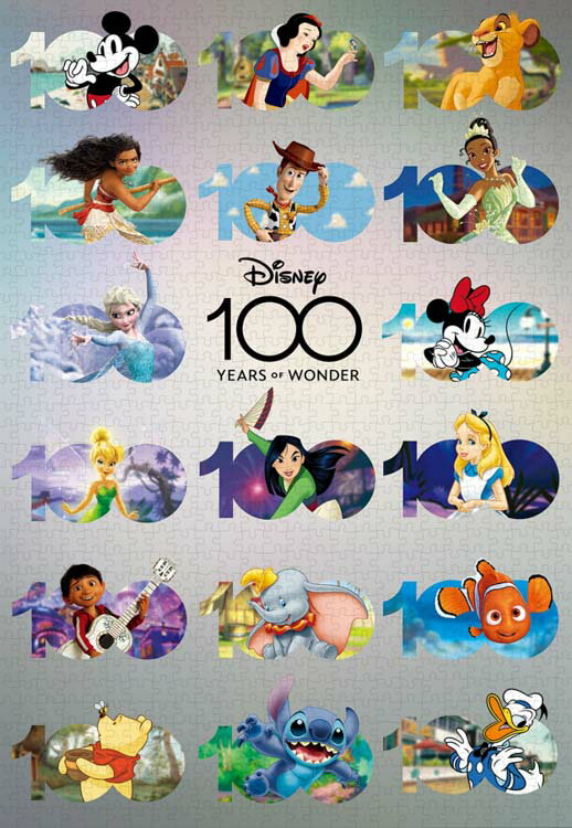 ジグソーパズル Disney100:Anniversary Design (オールキャラクター) 1000ピース テンヨー TEN-D1000-010 パズル Puzzle ギフト 誕生日 プレゼント 誕生日プレゼント あす楽対応