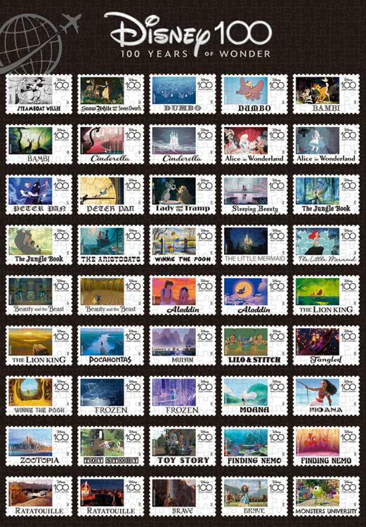 ジグソーパズル Disney100:World Stamps 1000ピース ディズニー テンヨー TEN-D1000-012 パズル Puzzle ギフト 誕生日 プレゼント 誕生日プレゼントのサムネイル