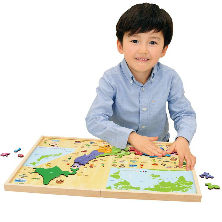 おもちゃ 木製パズル 日本地図 学研 GKN-83782 子供用 幼児 知育玩具 知育パズル 知育 ギフト 誕生日 プレゼント 誕生日プレゼント あす楽対応 3