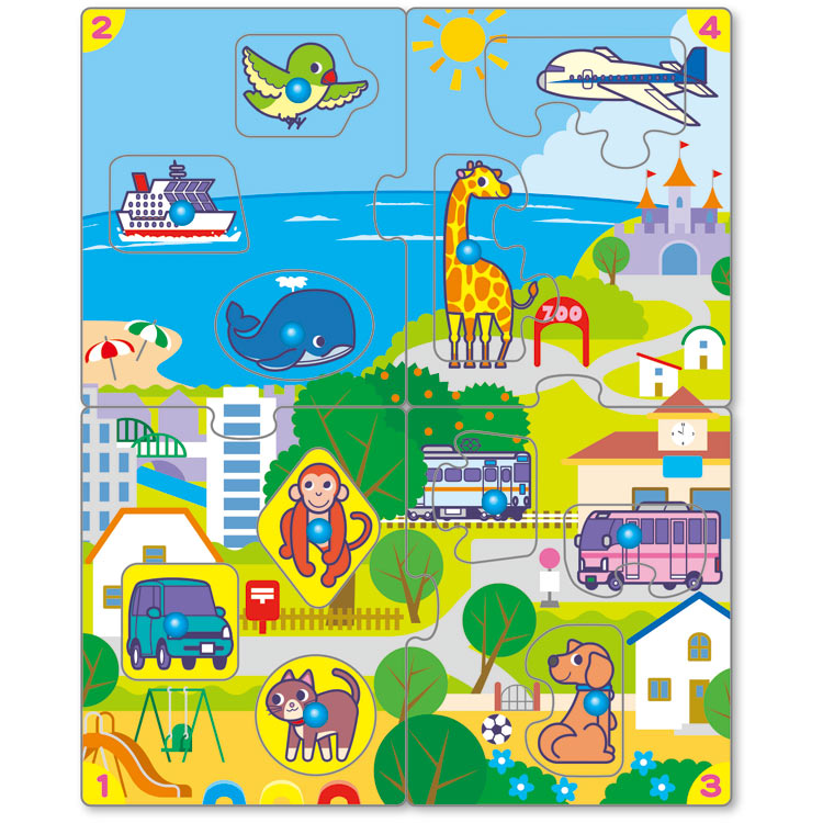 ジグソーパズル STEP0 はじめての1ピースパズルはめ絵 1ピース くもん出版 KMN-JP-02 パズル Puzzle 子供用 幼児 知育玩具 知育パズル 知育 ギフト 誕生日 プレゼント 誕生日プレゼント 3