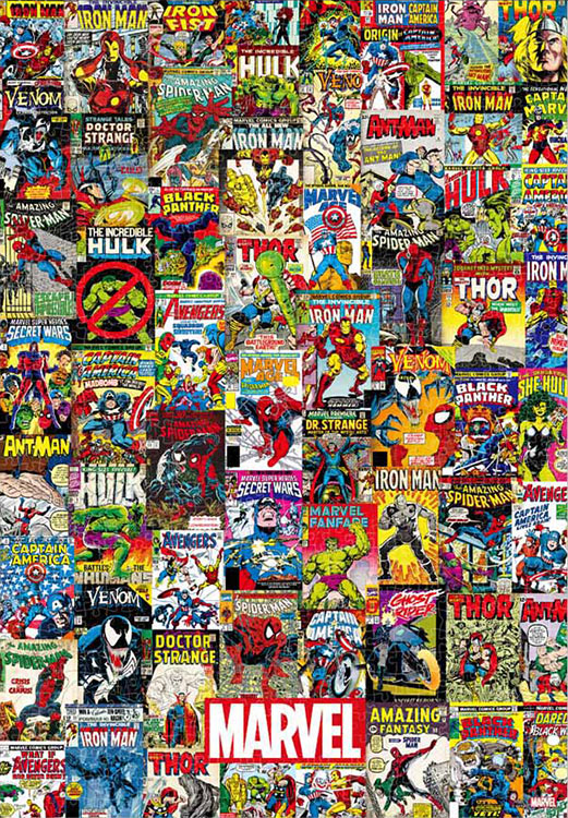 ジグソーパズル マーベル・コミック大集合 (マーベル) 1000ピース テンヨー TEN-R-1000-641 パズル Puz..