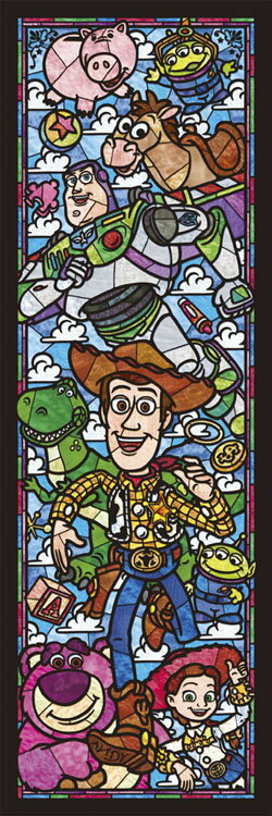 ジグソーパズル トイ・ストーリーステンドグラス 456ピース ディズニー テンヨー TEN-DSG456-719 ［CP-DY］ パズル Puzzle ステンド ステンドアート 透明パズル ギフト 誕生日 プレゼント 誕生日プレゼント あす楽天対応のサムネイル