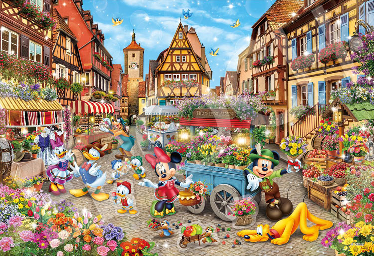 ジグソーパズル Mickey＆Friends -Romantic Journey-（ミッキー＆フレンズ -ロマンティックジャーニー-） (ミッキー＆フレンズ) 300ピース エポック社 EPO-73-413s パズル デコレーション パズデコ Puzzle Decoration 布パズル ギフト プレゼント