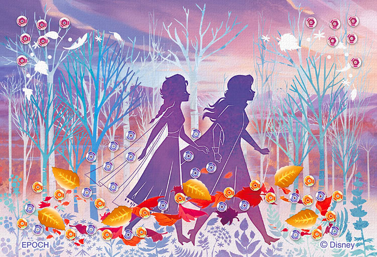 ジグソーパズル Silhouette（エルサ ＆ アナ）（アナと雪の女王） (アナと雪の女王) 70ピース エポック社 EPO-70-028 パズル デコレーション パズデコ Puzzle Decoration 布パズル ギフト プレゼント