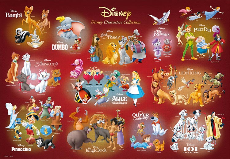 ジグソーパズル Disney Characters Collection (ディズニー) 1000ピース テンヨー TEN-D1000-066 パズル Puzzle ギフト 誕生日 プレゼント 誕生日プレゼント