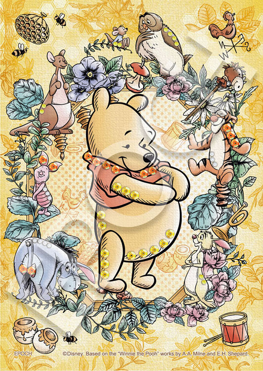ジグソーパズル Winnie the Pooh(くまのプーさん) -Sweet Afternoon- (くまのプーさん) 108ピース エポック社 EPO-72-026 パズル デコレーション パズデコ Puzzle Decoration 布パズル ギフト プレゼント