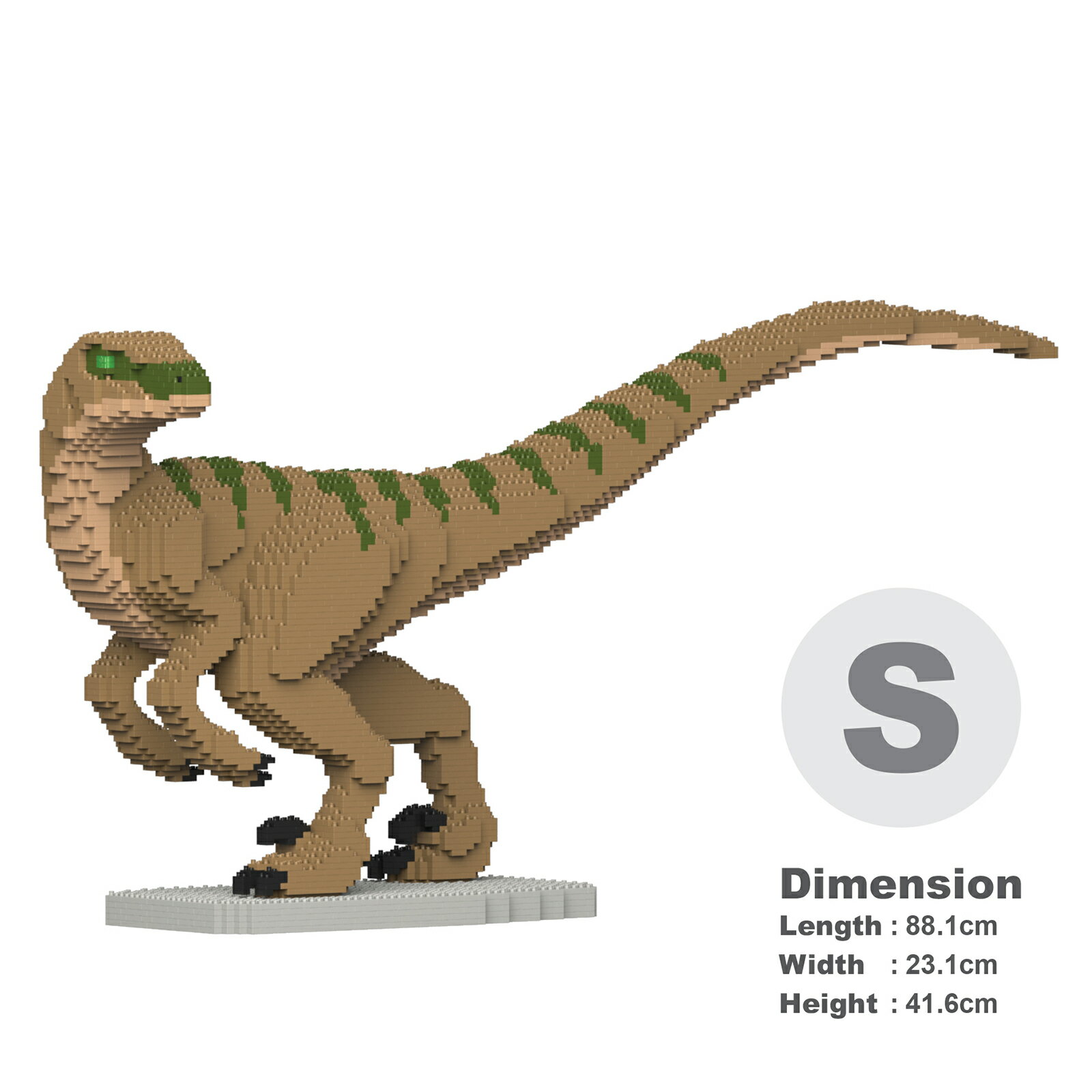 JEKCA ジェッカブロック 恐竜　ヴェロキラプトル 01S-M02 Sculptor ST19DN10-M02