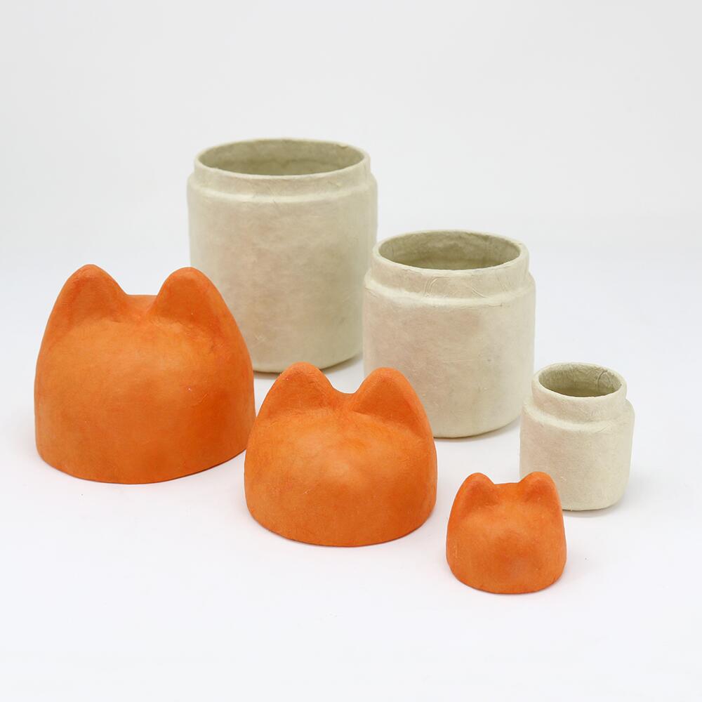 MIMI POD 2号 E（オレンジ／ベージュ）幅75 ×奥行75 ×高さ135 mm