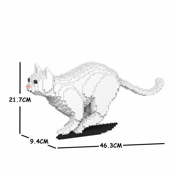 JEKCA ジェッカブロック 白猫 ねこ 19S-M01 Sculptor