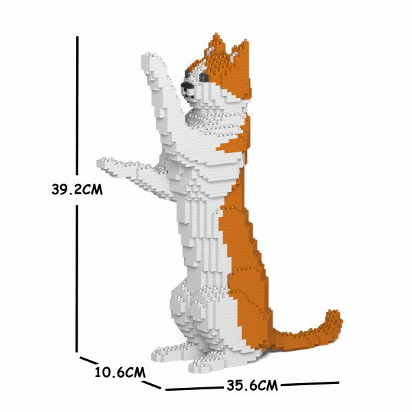 JEKCA ジェッカブロック 茶白ねこ 22S-M01 Sculptor