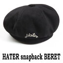 商　品　詳　細おすすめポイントクラシックHATERロゴ刺繍デザインを使用 したHATER snapback BERET（ベレー）。デザインはボリューム感をもたせた八角形の接ぎのベレー。厚いコットンツイル生地素材で、帽子本体の形をしっかり支持しています。シンプルはデザインはどんなテイストのコーデにもアクセントになってくれます。サイズ・素材・その他サイズ52～56cmユニセックス仕様ですが、男性には少し小さめです。素材：Shell 100%コットン、Line 100%ポリエステルイメージ・ポイントHATER SNAPBACK(ヘイタースナップバック)　BERET　ベレー帽　刺繍　ブリティッシュ　ロックファッション　ストリート　HATER SNAPBACK(ヘイタースナップバック)　BERET　ベレー帽商　品　詳　細おすすめポイントクラシックHATERロゴ刺繍デザインを使用 したHATER snapback BERET（ベレー）。デザインはボリューム感をもたせた八角形の接ぎのベレー。厚いコットンツイル生地素材で、帽子本体の形をしっかり支持しています。シンプルはデザインはどんなテイストのコーデにもアクセントになってくれます。サイズ・素材・その他サイズ52～56cmユニセックス仕様ですが、男性には少し小さめです。素材：Shell 100%コットン、Line 100%ポリエステルイメージ・ポイントHATER SNAPBACK(ヘイタースナップバック)　BERET　ベレー帽　刺繍　ブリティッシュ　ロックファッション　ストリート　