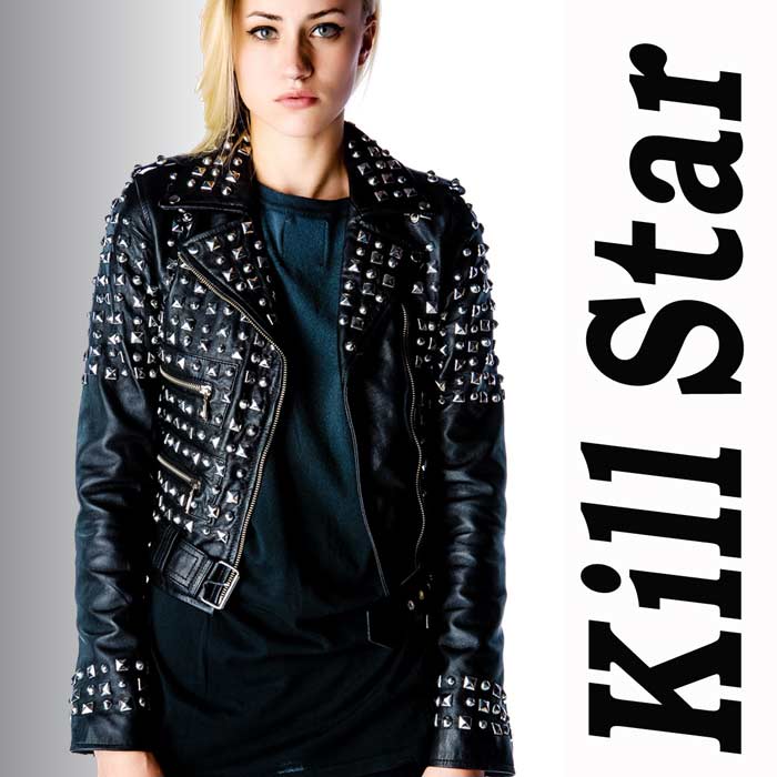 Jellybeans Select Rakuten Global Market Uk Lock In Today Art Uk Lock In Today Art Brand Kill Star Studded Riders Jacket Sheep Nappa Leather Studs Tack W Lightweight Sheepskin