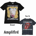 ロックtシャツ amplified アンプリフィード The Rolling Stones（ローリングストーンズ）1973ヨーロピアンツアー Tシャツ バンドTシャツ ロック ファッション ROCK パンクファッション ライブtシャツ アンプリファイド 夏フェス