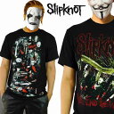 ロックtシャツ バンドtシャツ SLIPKNOTスリップノットロックTシャツ選べる2タイプ！パンクファッション　ビックティーシャツ　パンク系ラウド系 ハードコア メタル系 コンサートtメンズ トップス 半袖 ティーシャツ 黒 ブラック ヘビーメタル かっこいい metal