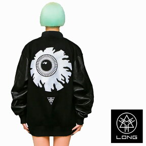 スタジャン mishka ミシカ ロングクロージング long clothing コラボ MA-1 ジャケット 目玉 パンク ロック ファッション ユニセックス BOY LONDON ボーイロンドン ビックシルエット スタジアムジャケット ミリタリージャケット ストリート モード系 かっこいいメンズモノ