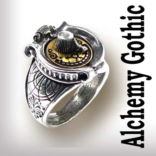 +Alchemy Gothic+アルケミーゴシックリストウォッチ　中古　動作確認 楽天市場】ALCHEMY GOTHICアルケミーゴシックレトロなデザイン リング