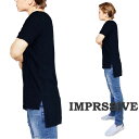 ブラック Tシャツ オーバーサイズ Tシャツ Imprssve ロング丈 段違い メンズ Tシャツ 無地 Tシャツ 半袖 Tシャツ ブランド 厚手 tシャツ おしゃれ メンズ tシャツ 大きい かっこいい tシャツ モード系 シニア 夏コーデ WAD