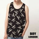 タンクトップ BOYLONDON ボーイロンドン BOYイーグルロゴ総柄 タンクトップ パンク ロック ファッション tシャツ ブランド メンズ ストリート系 モード系 パンク系 ロック ファッション boy london ロックファッション ブランド long clothing 夏 春 コーデ