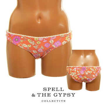 【 アウトレット 】◆ M(※海外のS)サイズ ◆SPELL&THE GYPSY 水着 Fiower Child Cheeky Pantビキニ ショーツ 単品 花柄 ショーツ【送料無料】こちらの水着はインポートアイテムの為、海外サイズの表示となります。