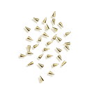 スタッズ 三角ロング|ゴールド 1.5×3mm 30P|アンノウンビューティプレイス オリジナルネイルパーツ