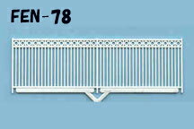 【1/50 O】フェンス（スチレン） FEN-78