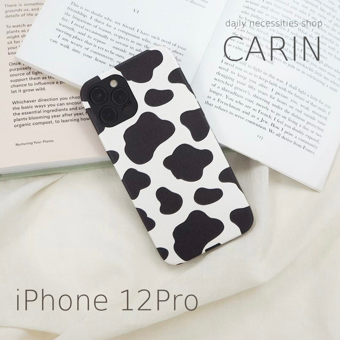 【送料無料】カウiPhoneケース カバー X XS 11 Pro 12 Max mini アイフォン かわいい 牛柄 白黒 モノトーン レザー風 マット 韓国 インスタ映え ホワイト 可愛い おしゃれ インスタ映え