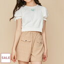 【OUTLET / 半額】パフスリーブハートロゴ刺繍Tシャツ jennilove ジェニィラブ jenni ジェニィ キッズ ジュニア 女の子 子供服 通学 トップス レッスン おでかけ 130cm 140cm 150cm 160cm あす楽対応 セール