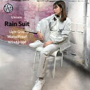 Rain Suit Light Grey Unisex JH-24R1001 ゴルフウェア レインウェア ユニセックス 上下セット オールシーズン 防水 雨対策...