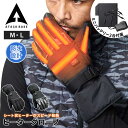 アタックベース 防寒 手袋 メンズ 秋冬 ヒーターグローブ ヒートグローブ HYPER バッテリーセット(バッテリー2個) ヒーター付き 充実機能 簡単操作 カ...