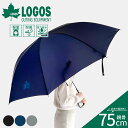 LOGOS 長傘 ジャンプ傘 レイングッズ 雨具 撥水 軽量 メンズ アウトドア ワンタッチ ブランド 公式 正規品 ロゴ ワンポイント シンプル 大きいサイズ...