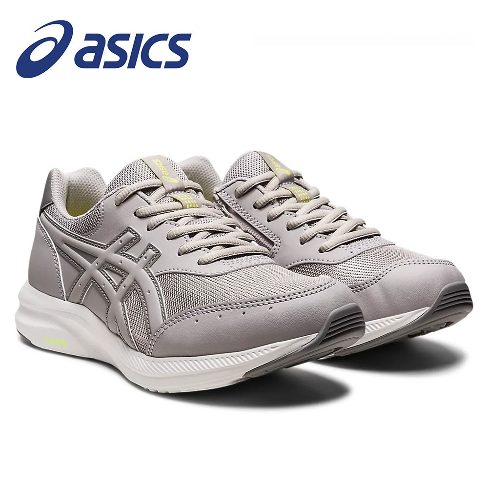 アシックス GEL-FUNWALKER W054 レディース ウォーキングシューズ 幅広 3E 軽量 ファスナー付き スニーカー クッション 靴 ライトグレー ネイビー 020 400 旅行 散歩 通勤 asics お出かけ 普段履き 1292A054