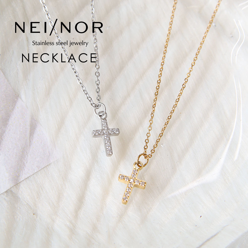 乐天商城 - Nei/nor ネイナー ネックレス サージカルステンレス316L つけっぱなしOK シンプル チェーン ジェンダーレス スキンジュエリー 錆びに強い 変色しにくい メンズ レディース ゴールド シルバー プレゼント 0129