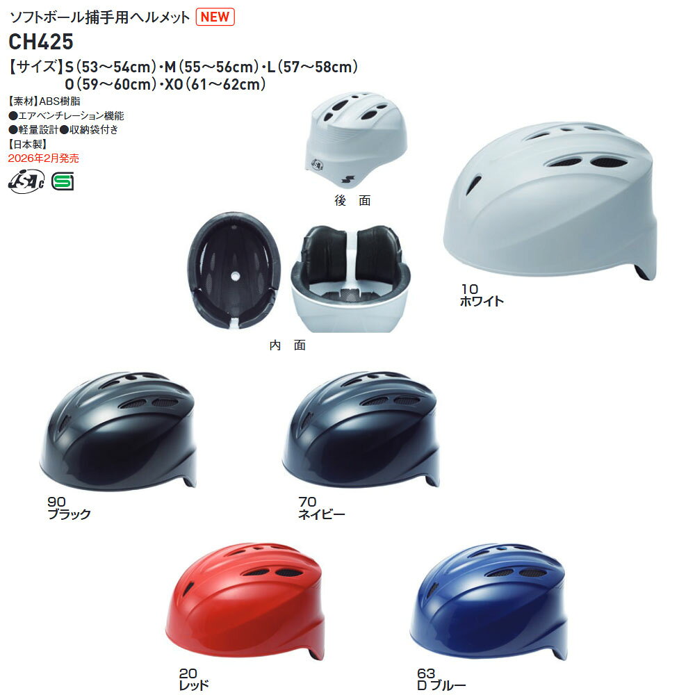 SSK 野球 ソフトボール ヘルメット 防具 捕手 キャッチャー ヒサシ付き ソフトボー...