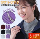 パール調使い ホットネック 付け襟 タートルネック 首カバー ネックウォーマー レディース ハイネック 秋 冬 あったか つけ襟 衿 ネックカバー おしゃれ 重...