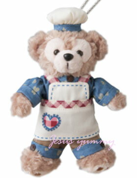 スウィート　ダッフィー　ぬいぐるみ　バッジ　ストラップ　シェフ　とってもかわいいお顔厳選　SWEET DUFFY　スウィートダッフィー　2014　バレンタイン　ホワイトデー　☆　ディズニー　リゾートお土産袋付き♪1月14日発売♪【DISNEY】