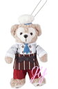 スウィート ダッフィー ぬいぐるみ バッジ ストラップ SWEET DUFFY スウィートダッフィー 2015 バレンタイン ホワイトデー ☆ ディズニー リゾートお土産袋付き♪1月13日発売♪【DISNEY】