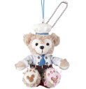 スウィート ダッフィー ぬいぐるみ お座り 携帯 ストラップ SWEET DUFFY スウィートダッフィー 2015 バレンタイン ホワイトデー 東京ディズニーシー 限定 お土産【DISNEY】