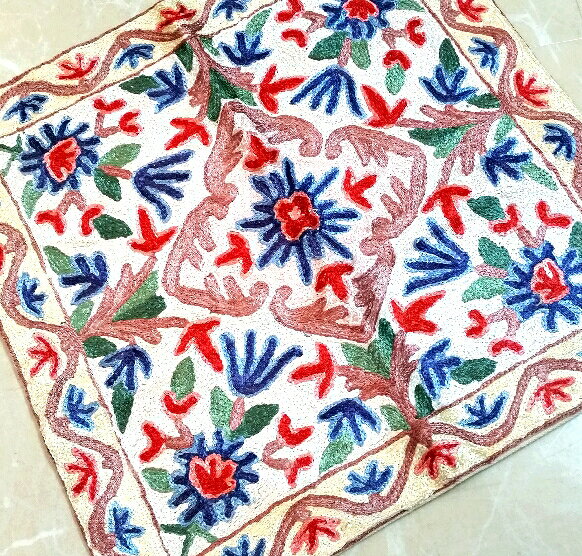【タイ輸入】クッションカバー ピロー ケース♪40×40センチ　シルク　花柄 植物柄 ...