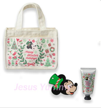 【SALE】プレゼントにおすすめ♪ ミッキー コフレセット ミラー ハンドクリーム ミニミニトートバッグ クリスマス 2016 ディズニーランド・シー限定 東京ディズニーリゾートお土産 【DISNEY】