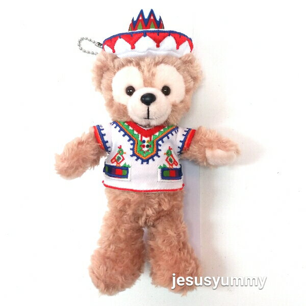 ダッフィー　ぬいぐるみバッジ　サルードス・アミーゴス　夏　ラテンアメリカ　コスチューム　サマー　東京ディズニーシー限定 ディズニーリゾート　お土産 【DISNEY】のサムネイル