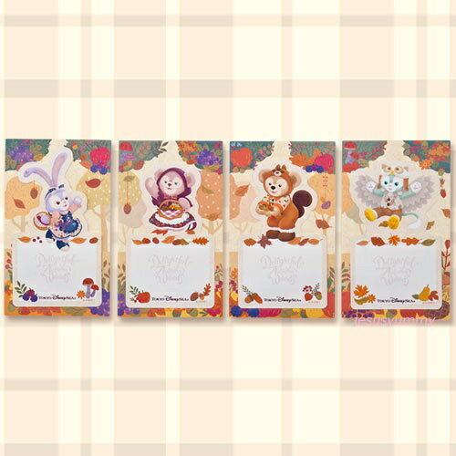 楽天市場 ダッフィー フレンズ ふせん 付箋 4種 19 秋 ダッフィーたちの秋のぼうけん 東京ディズニーシー限定 ディズニーリゾート お土産 Disney ネコポス対応 ｊｅｓｕｓ ｙｕｍｍｙ