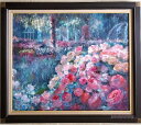 ■　商品風景画(原画:油彩) 作家：Yumi Kohnoura■　サイズ作品サイズ：F20（60.6×72.7cm） 額縁全体のサイズ：縦約73cm×横約85cm■　特徴「夢の通り道」 薔薇園の風景を描いた油彩画(DUO)です。のびのびとしたタッチと豊かな色彩をお楽しみいただけます。 原画に合わせた高級感あるアンティークフィニッシュのフレーム付き。災害時にも安心のアクリル板仕様です。■　注意平置き・メジャーでの採寸の為、若干の誤差が生じる場合がございます。また、画面上と実物では多少色具合が異なって見える場合もございます。ご了承ください。作品原画は一枚のみです。実店舗、他モールのどこかで売約いただいた場合、入れ違いにより在庫切れとなる場合がございます。※近頃ディスカウント・セールの表記で掲載し、作品原画を販売しているかのようにみせかけた悪質サイトがございます。被害に合われぬようご注意ください。悪質サイトに関する対応はいたしかねます。