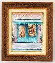 絵画 「Petit Cadeau」 2022 油彩画 油絵 原画 風景画 F3 額縁付き お部屋に飾る絵 Yumi Kohnoura 神之浦由美 パリ お菓子屋...