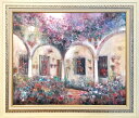 絵画 「Serenade」 2024 油彩画 油絵 原画 風景画 F20 アンティーク 額縁付き お部屋に飾る絵 Yumi Kohnoura 神之浦由美 スペイ...