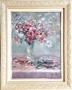絵画 「Forevermore」 油彩画 油絵 原画 静物画 F6 アンティーク シルバー 額縁付き お部屋に飾る絵 モダンアート Yumi Kohnoura ...