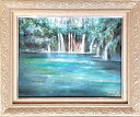 絵画 「Lake to live the fairy」 油彩画 油絵 原画 風景画 湖 F6 お部屋に飾る絵 Yumi Kohnoura 神之浦由美 アンティー...
