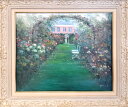 絵画 「Le Jardin Secret」 油彩画 油絵 原画 風景画 F10 フランス 庭園 ル・ジャルダン・スクレ 秘密の花園 お部屋に飾る絵 Yumi K...
