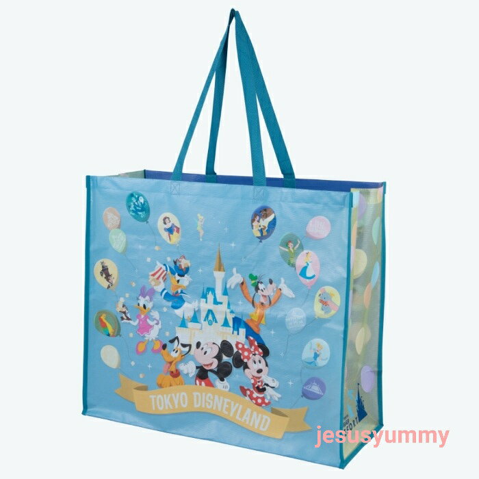 ショッピングバッグ　Lサイズ　バック　水色　エコバッグ　東京ディズニーリゾート...